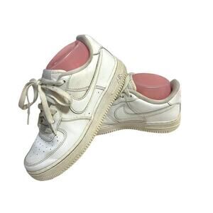 Nike Air Force 1 Low Triple White Shoes Size 5.5Y Women’s Size 8.5 Leather Tie